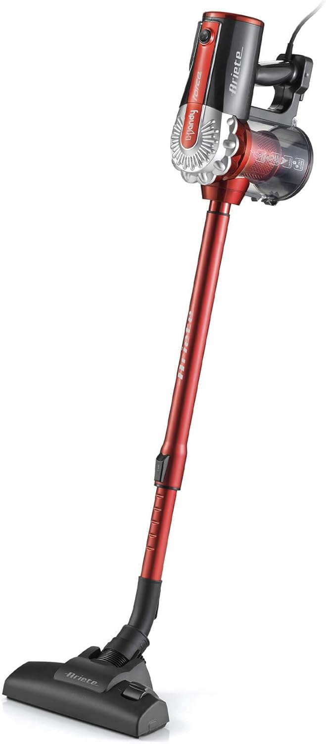 Ariete 2761 Handy Force - Electric Broom with Wire - Vacuum Cleaner - Bagless Cyclonic Technology - Telescopic Tube - Hepa Filter