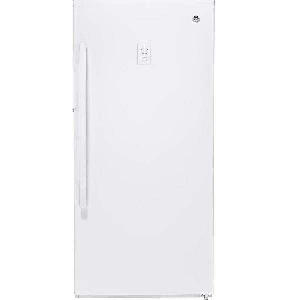 2025 GE 14.1 Cu. ft. White Frost-free Upright Freezer FUF14DLRWW
