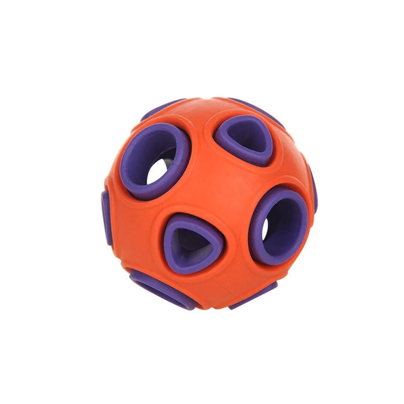Interactive Rubber Fetch Ball Toy for Dogs & Cats High-Bounce & Durable