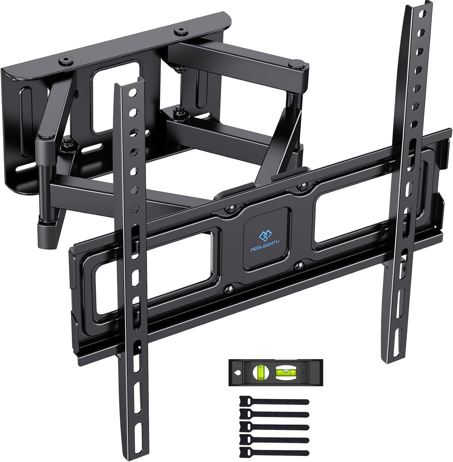 PERLESMITH Supporto da parete per TV, orientabile e inclinabile, per TV o monitor da 26-70 pollici, fino a 45 kg, VESA 400 x 400 mm