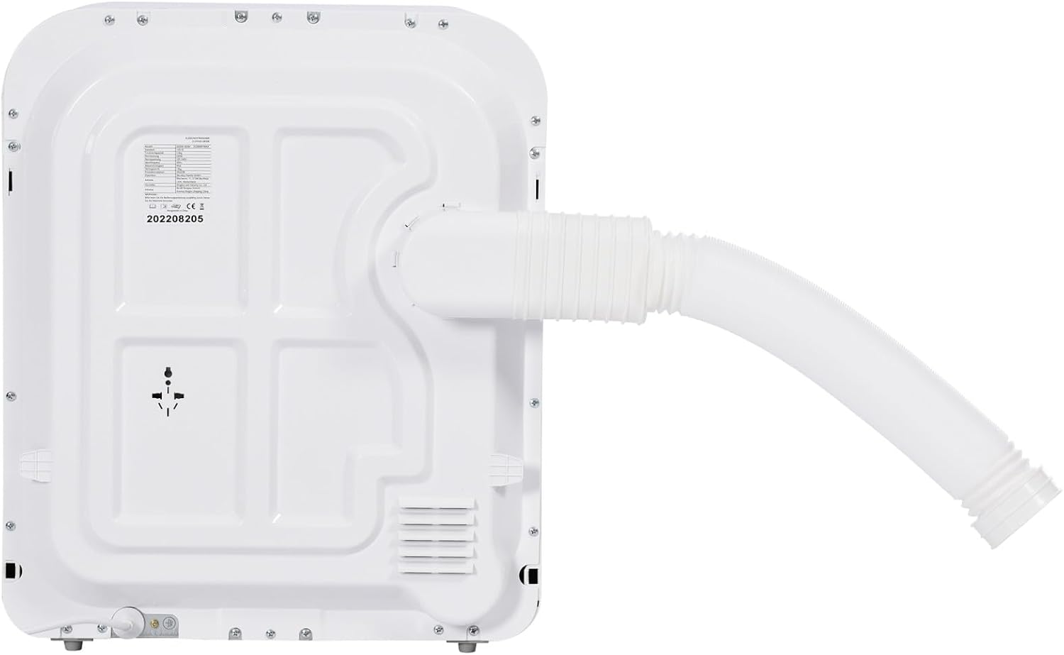 Sweiko Asciugatrice 3 kg in acciaio inossidabile, 5 programmi, triplo filtro, Bianco