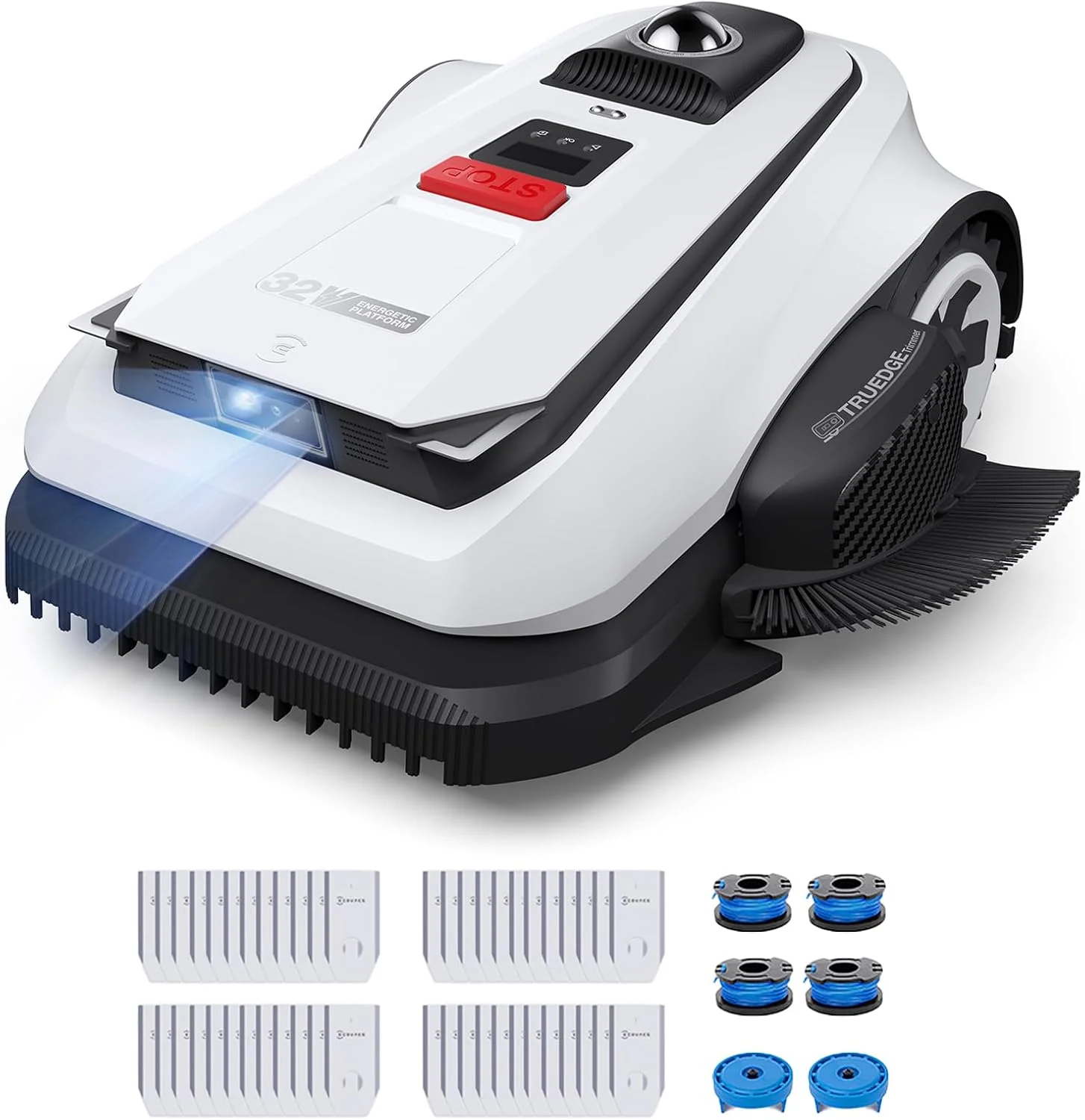 ECOVACS GOAT A1600 LiDAR PRO Care Kit Mähroboter ohne Begrenzungskabel, KI-3D-Hindernisvermeidung, 1.600 m², 360° Dual-LiDAR-Navigation, 50 % Steigung
