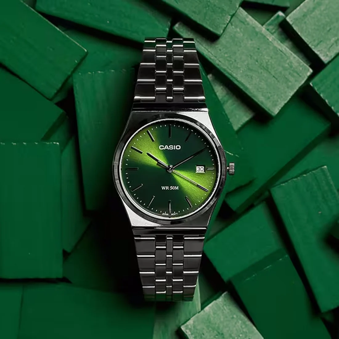 Orologio Casio MTP-B145D-3AVEF unisex quadrante verde
