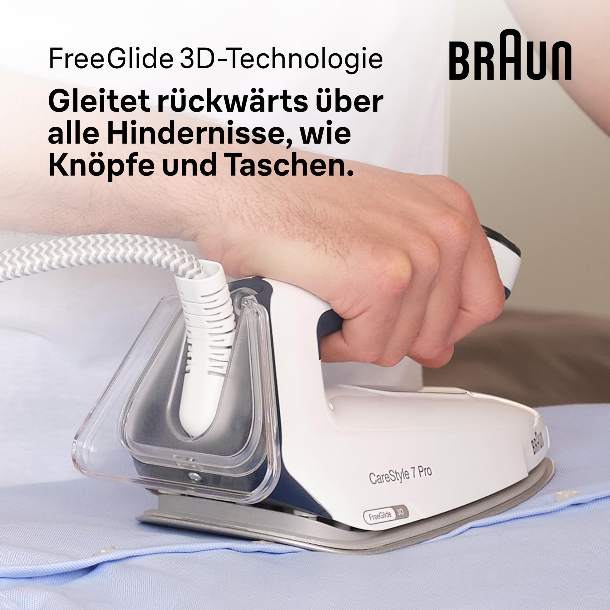 Dampfbügelstation CareStyle 7 Pro IS 7282 2700 W 600 g/min Dampfstoß 2 l Wassertank FreeGlide 3D Bügelsohle iCare