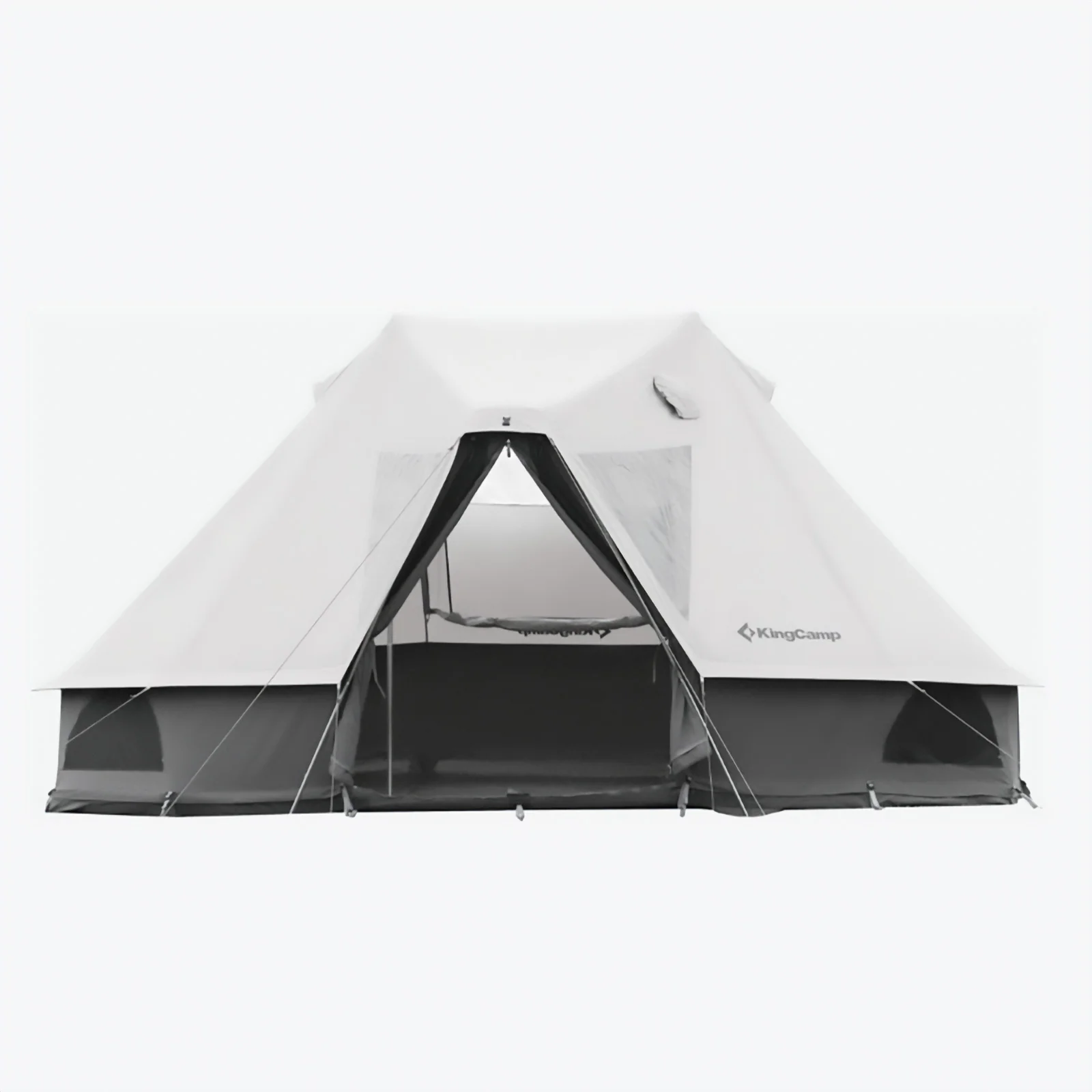 2025 KingCamp Khan Villa – Tenda di gruppo lussuosa per glamping con altezza interna di 240 cm, uscita per camino e pareti laterali in mesh per una ventilazione ottimale