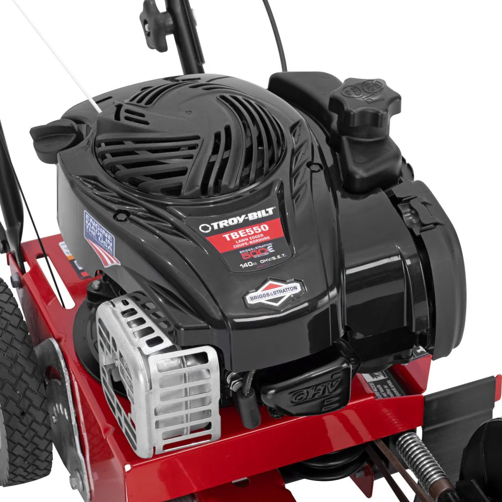 Troy-Bilt TBE550 Driveway Edger, 140cc Briggs & Stratton Engine, 9′′ Triple-Edge Blade, 3 Bevel Positions