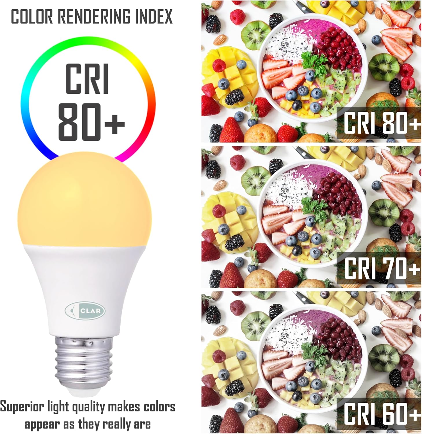 CLAR - E27 LED Warmweiss, LED Glühbirne E27, LED E27 Warmweiss, Glühbirne E27, LED Birne E27, Leuchtmittel E27, LED Glühbirne, Glühbirne LED, LED E27 100W-120W, 15W (Pack 100)