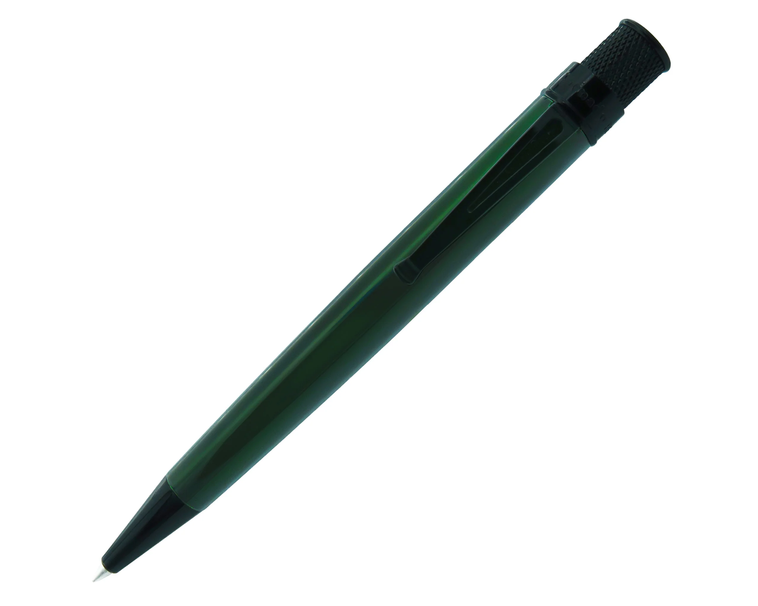 Retro 51 Tornado? Stealth Lacquer Rollerbal Pen - Emerald Green