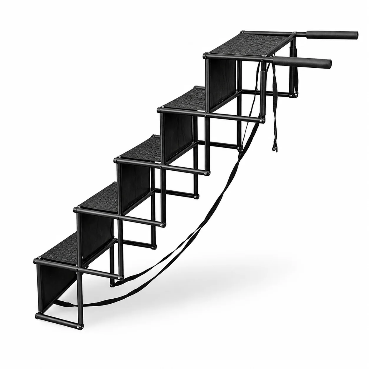 Foldable 5-Step Dog Car Stairs �C Non-Slip, Lightweight & 150 lbs Capacity