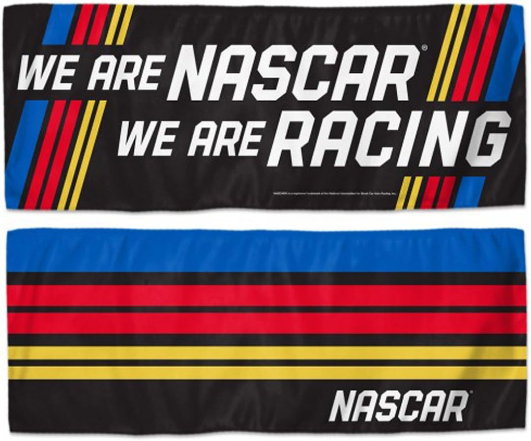 WinCraft NASCAR Premium Beach Towel and Cooling Towel Gift Set, We are NASCAR We are Racing