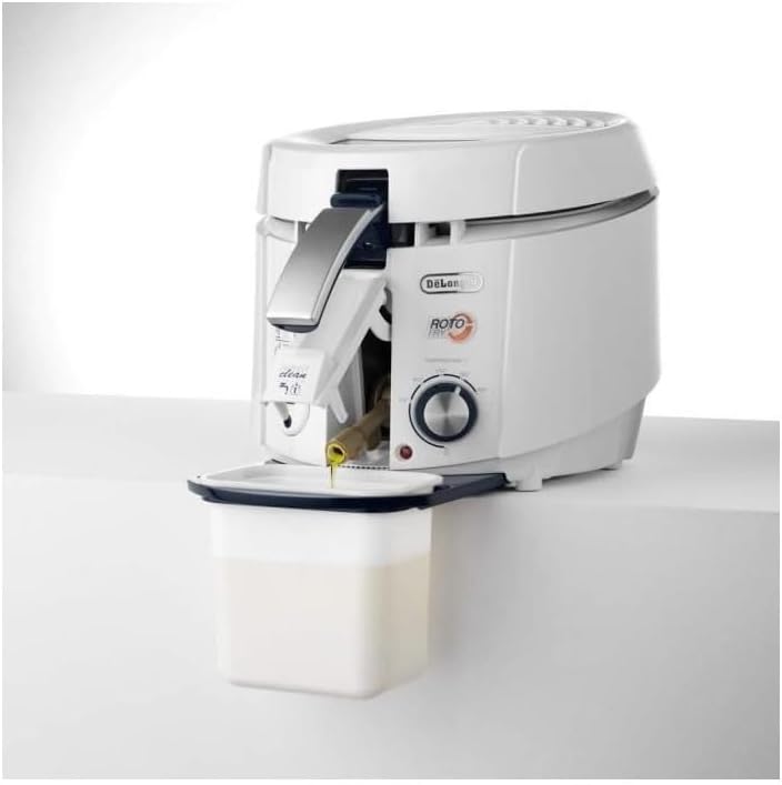 F38436 RotoFry Friggitrice, 1800 W, 1.5 Litri, Plastica, Bianco