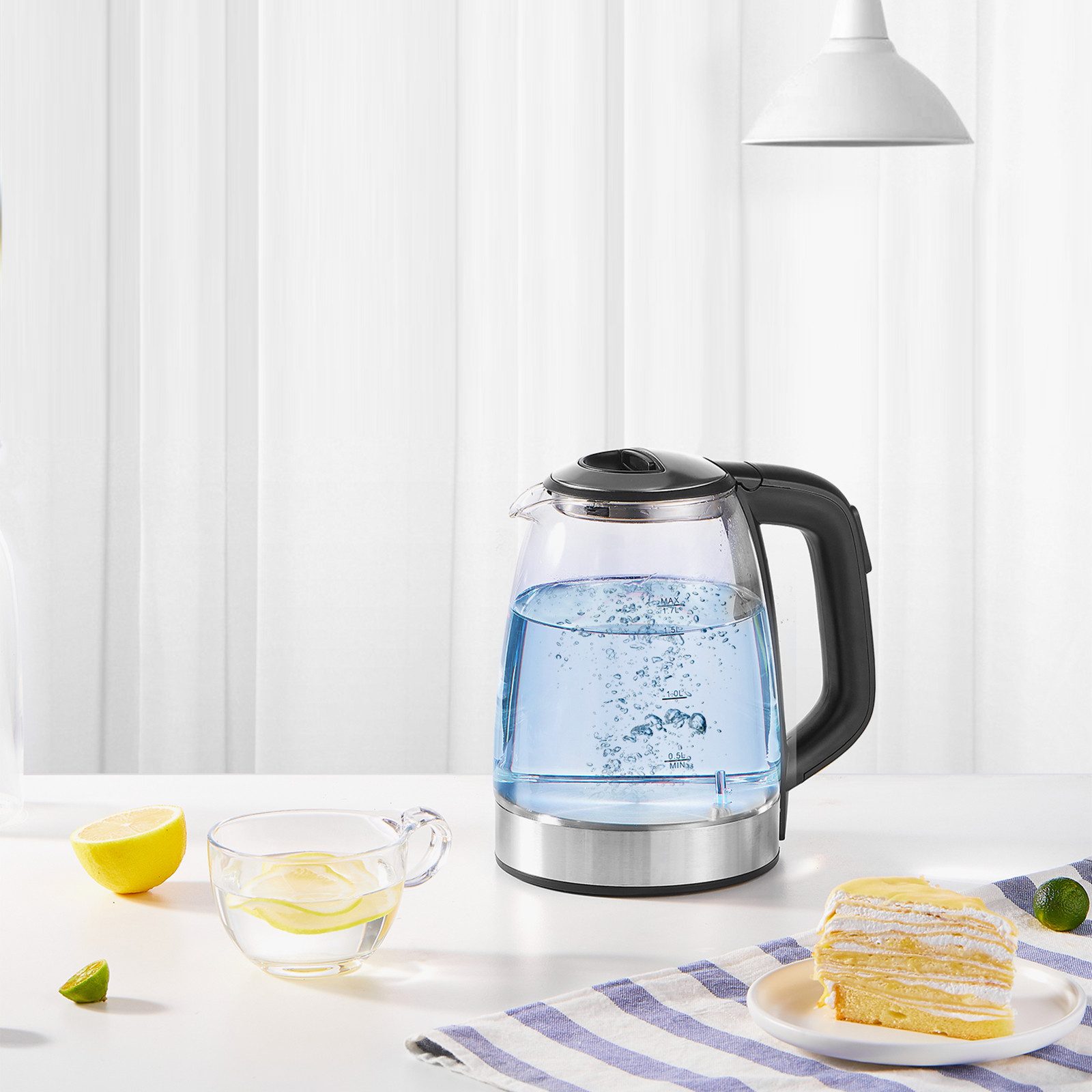 Wasserkocher mit Temperaturregelung von 50 bis 100 °C, BPA-frei