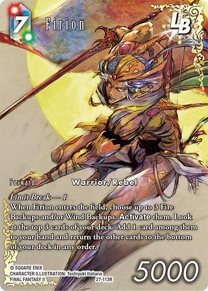 Firion LB (Full Art) (27-113R) (Journey of Discovery)