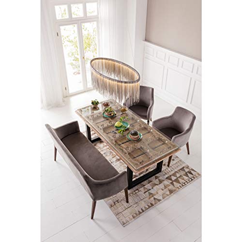Kare Design sedia imbottita con braccioli Mode Velvet Grau, altezza di seduta 49cm, stile classico elegante, : Amazon.it: Casa e cucina
