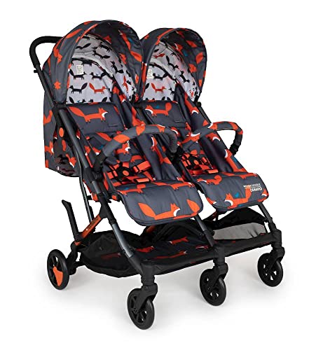 Cosatto Passeggino doppio Woosh – Passeggino leggero dalla nascita a 22 kg, gemelli o fratelli – Sedili pieghevoli con una mano, compatti e indipendenti Mister Fox) : Amazon.it: Prima infanzia