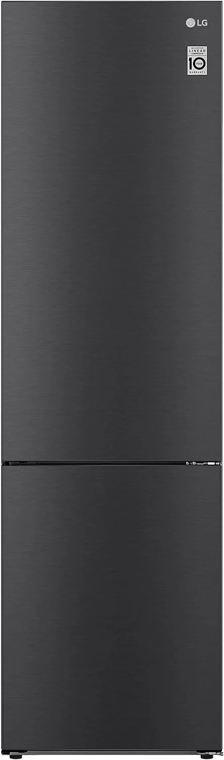 LG GBP62MCNBC, Energieklasse B, 384 L, koel-vriescombinatie, Fresh Features, koelkast met vriesvak en intern display, DoorCooling+, LINEARCooling, 59,5 x 203 x 67,5 cm �C Mat Zwart