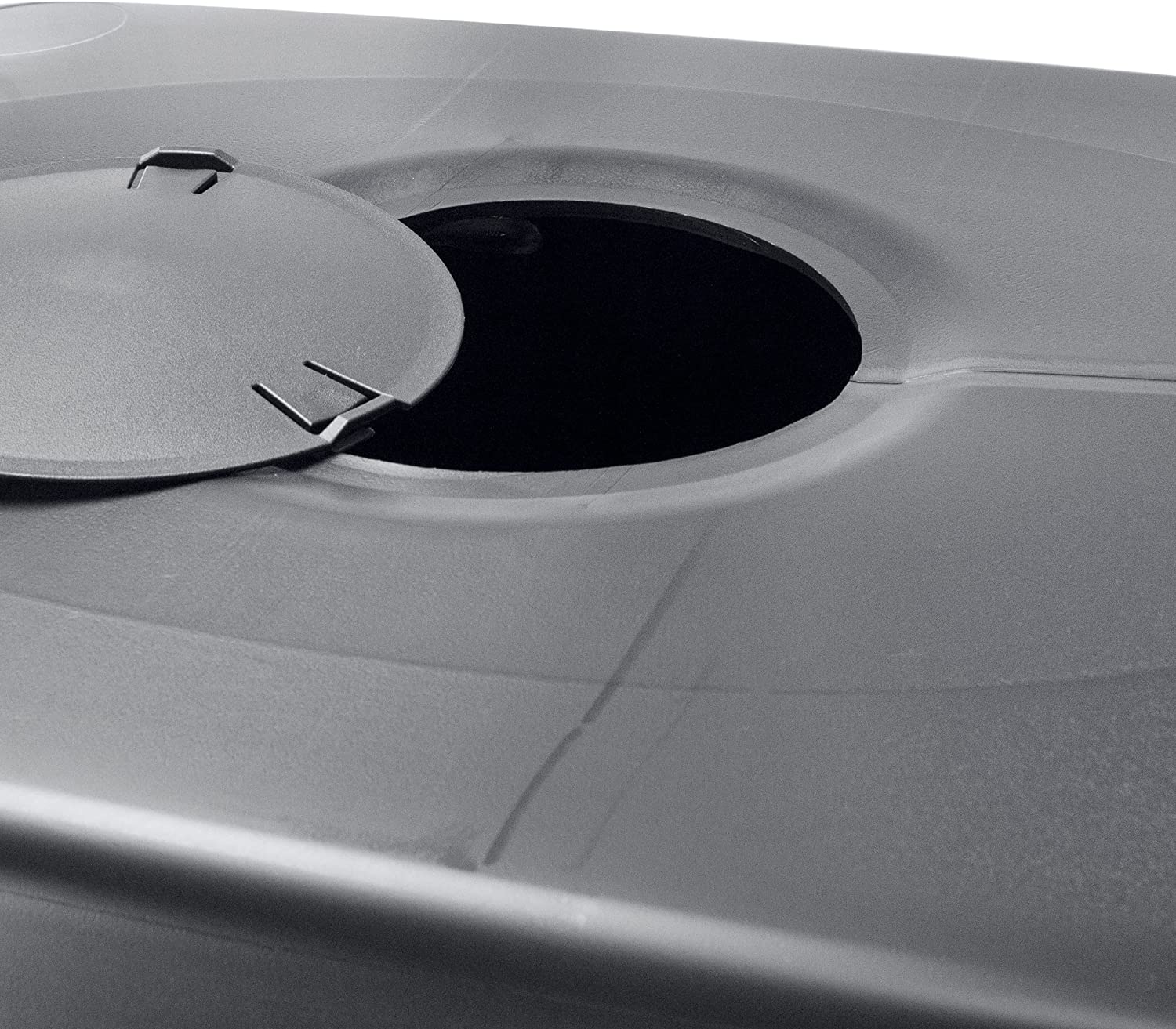 Serbatoio per acqua piovana, contenitore per acqua piovana Modern Can, barile per acqua piovana, grigio 450L