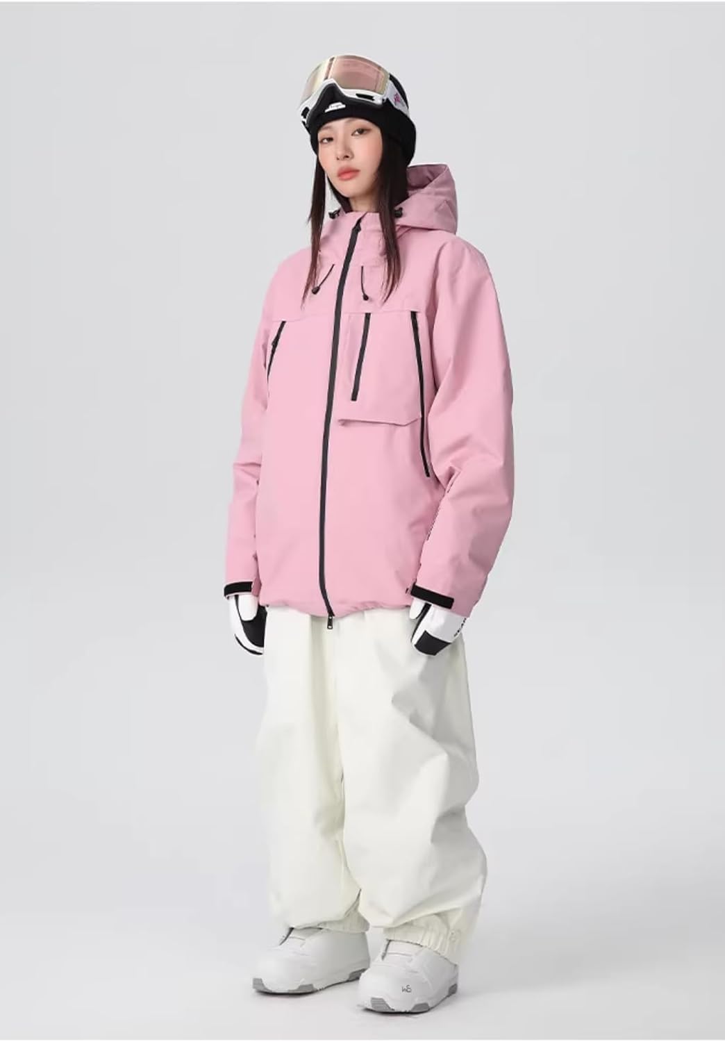 HOUZONIY Skianzug Damen 2 Teilig, Skijacke und Skihose Set für Frauen zum Skifahren Snowboarden Schneejacke Schneehose