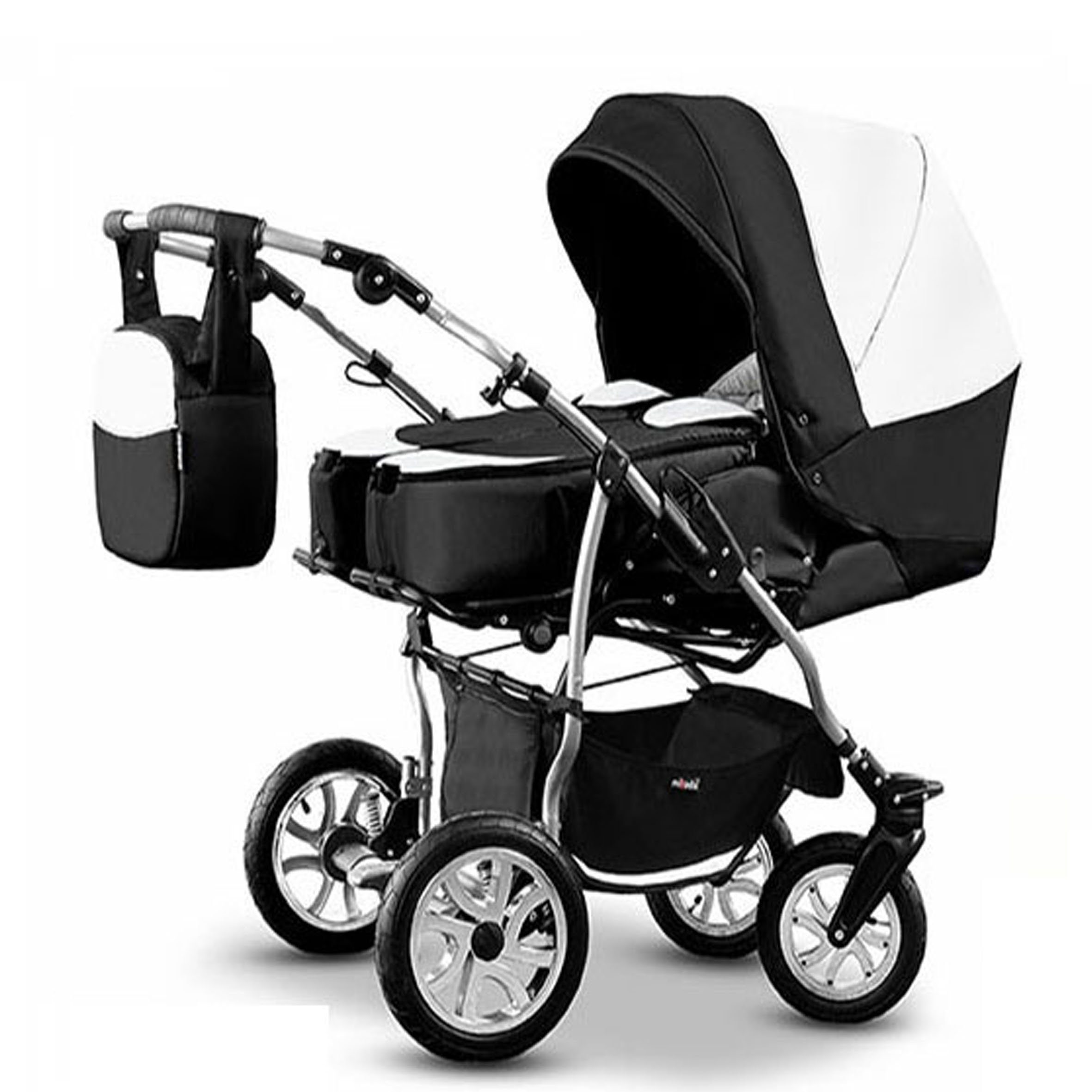 Zwillings-Kombikinderwagen City Twin 4 in 1 inkl. Sportsitze, Autositze und Zubehör in 19 Farben
