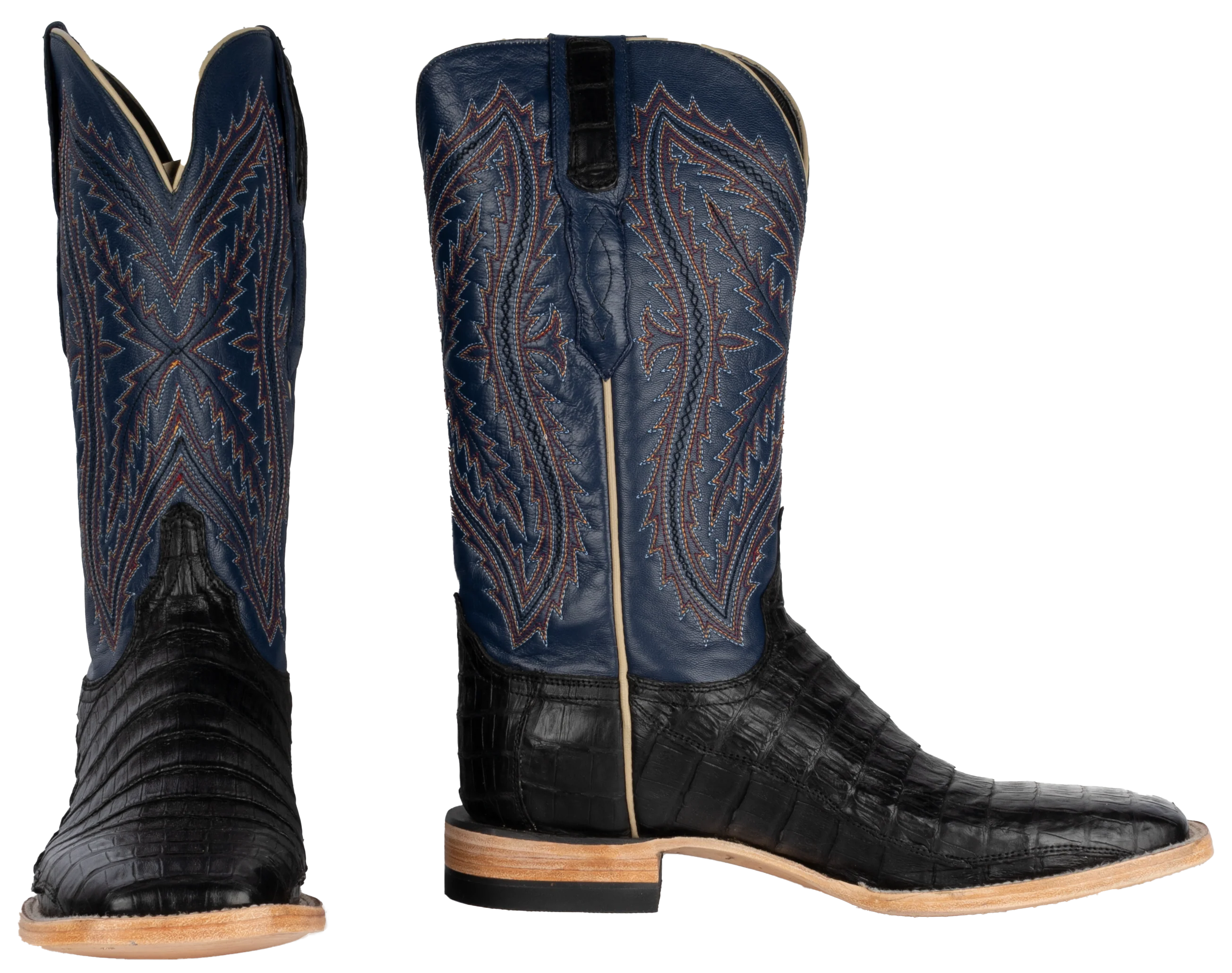 Caiman Black - Square Toe