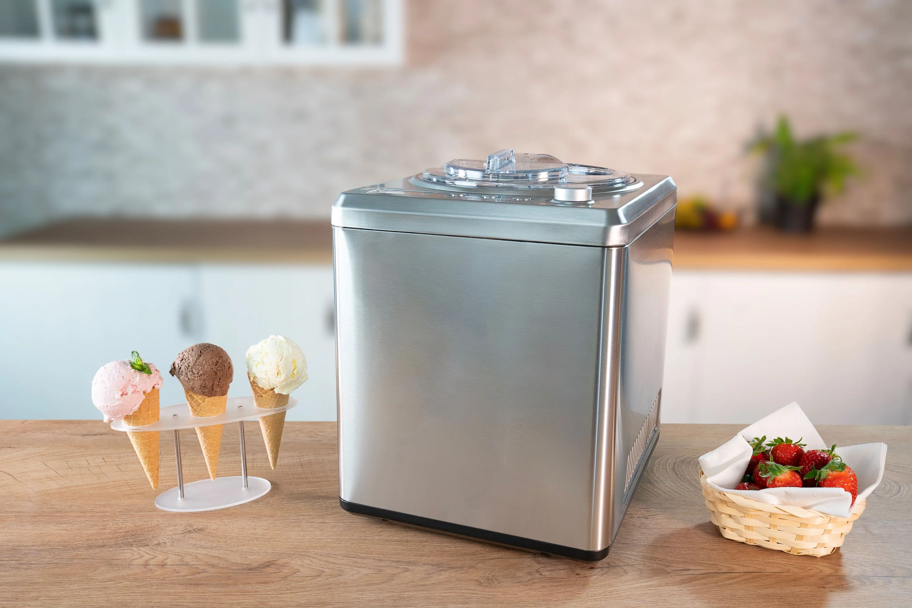 2025 Macchina per gelato esclusiva con capacità di 2 litri – Potente e con consistenza cremosa per casa e ristorazione