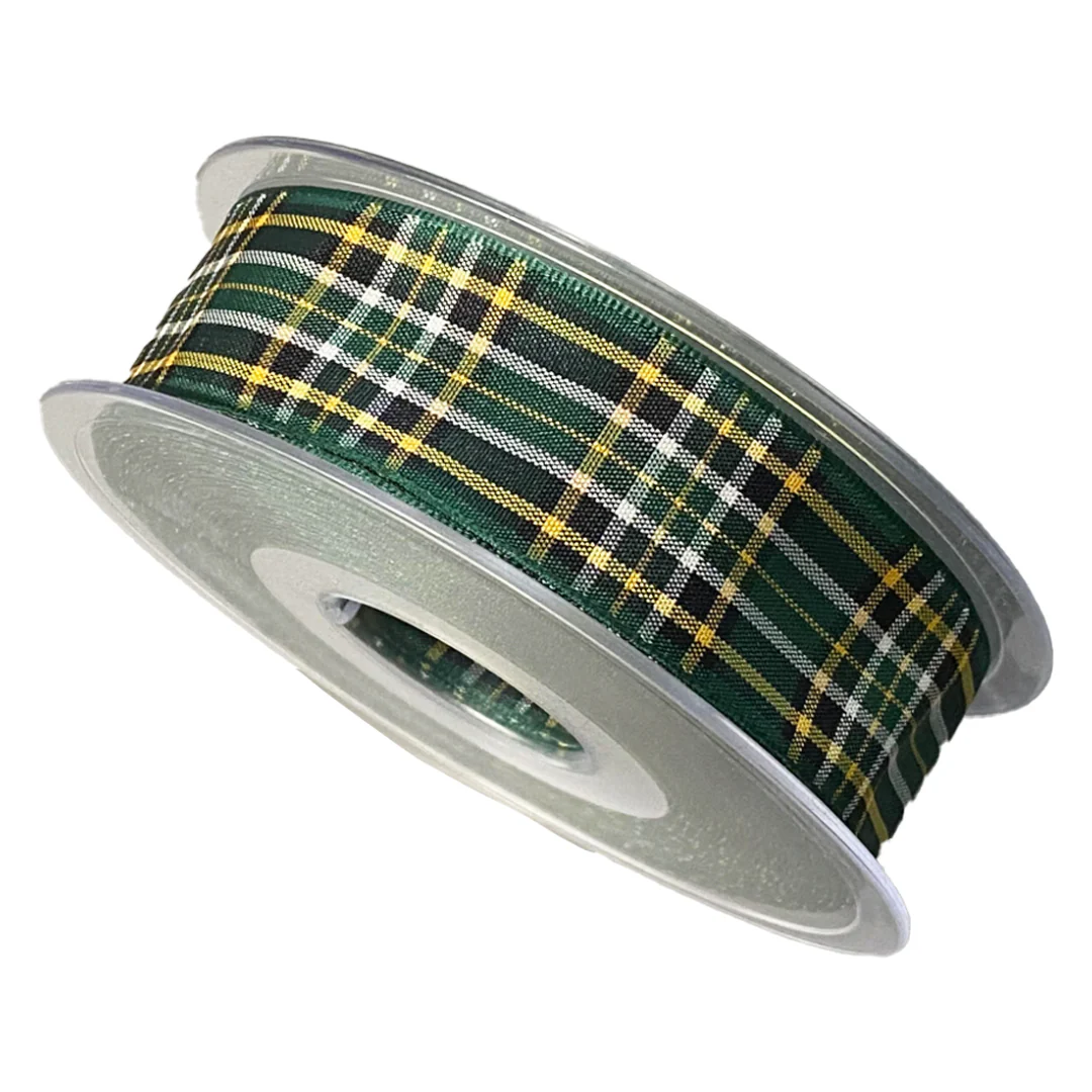 Tartan Ribbon Roll - Irish National 25mm Wide (24 meters)