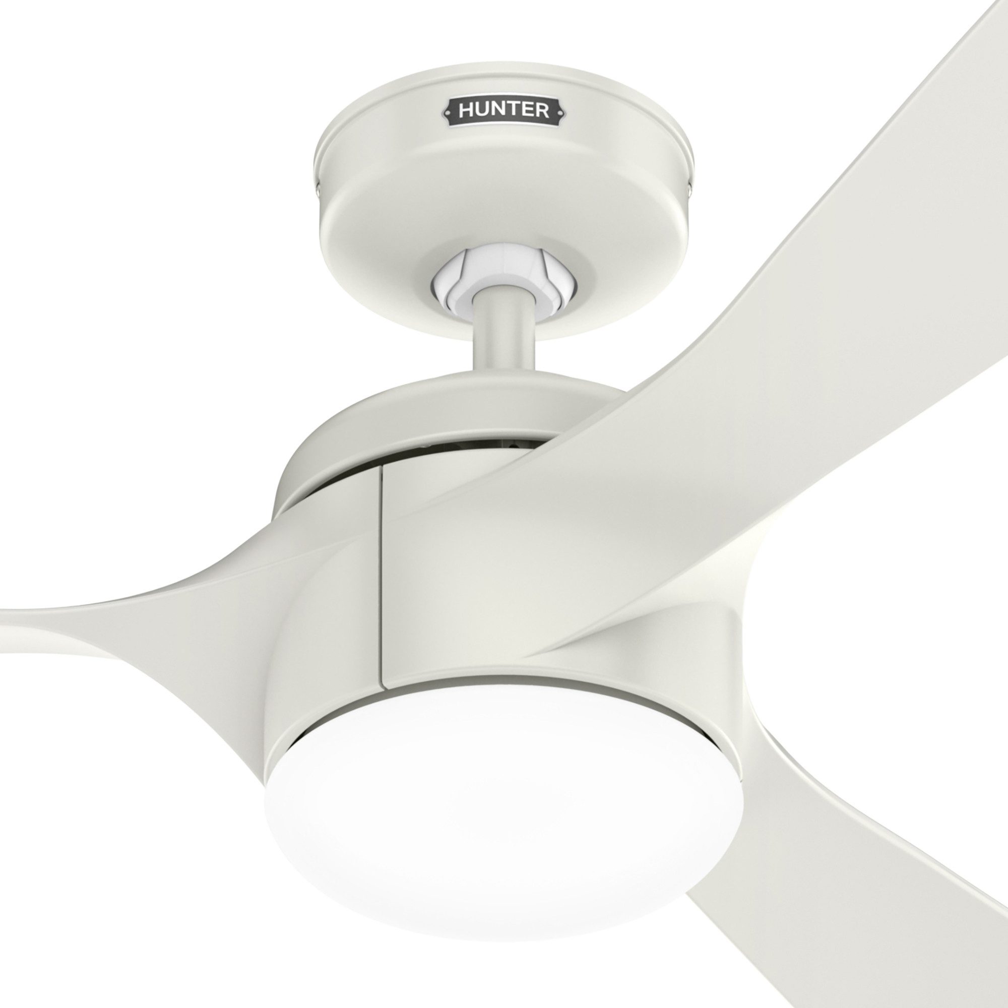 Deckenventilator DC Deckenventilator Rosedale Weiß mit LED