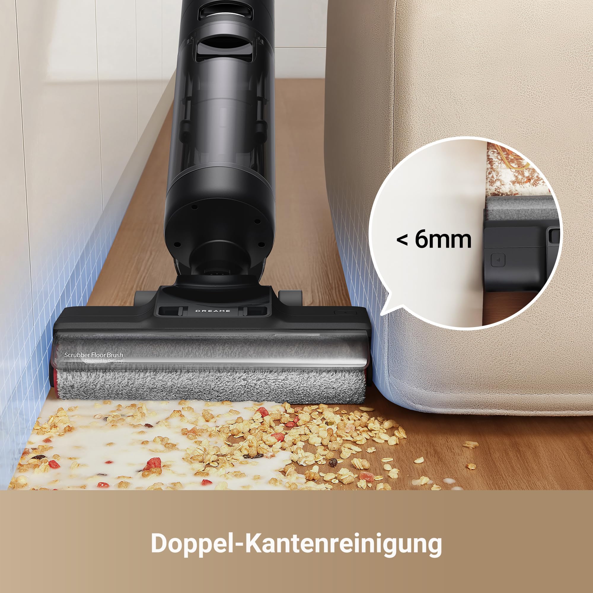 Nass- und Trockensauger H12 Pro Ultra 16.000 Pa Saugkraft 60 °C Bürstenreinigung Doppel-Kantenreinigung 3 Betriebsmodi