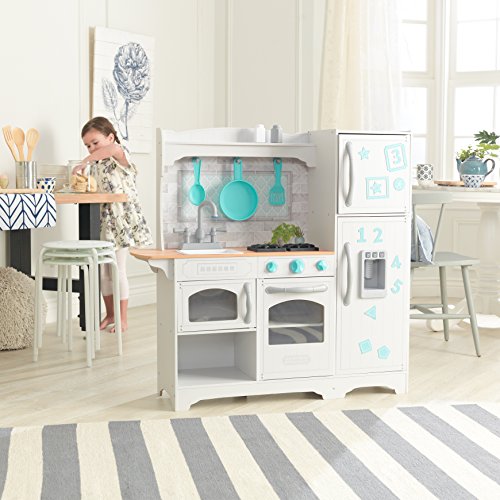KidKraft Countryside Cucina Giocattolo in Legno Per Bambini con Accessori per Pentole e Frigorifero Magnetico, Giocattolo per Bambini 3  Anni, 53424 : Giochi e giocattoli