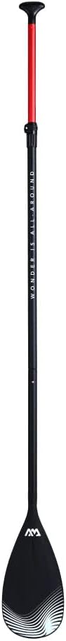 CampSup Aqua Marina Sports III - Pagaia SUP in alluminio, 3 pezzi, colore nero, 175-220 cm