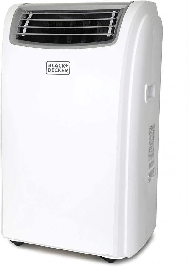 BLACK+DECKER Portable Air Conditioner with 14,000 BTU, Heating Function and Remote Control, White