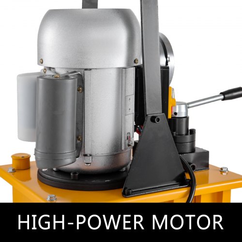 VEVOR 12V DC Hydraulikpumpe Metallbehältertank Antriebseinrichtung für Auto Einfachwirkend Kipperpumpe 4L
