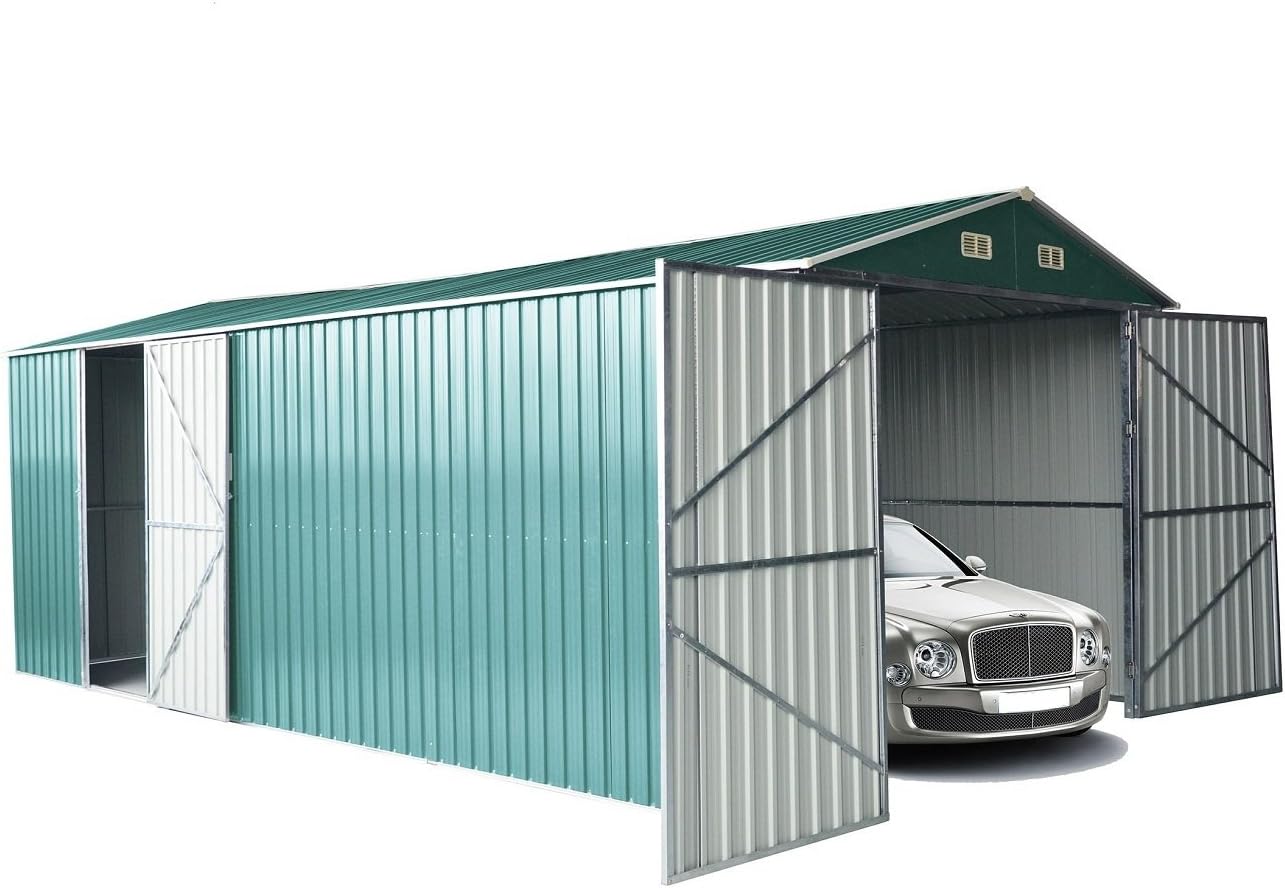 Italfrom Box Casetta Casette Rimessa Ripostiglio Garage Auto Giardino Zincata Verde Misura cm 500x300x232h - cod. [4535]