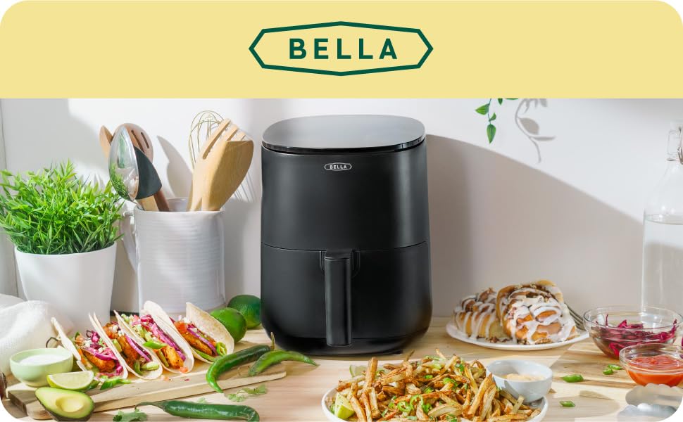 BELLA Friggitrice ad Aria Digitale Nera