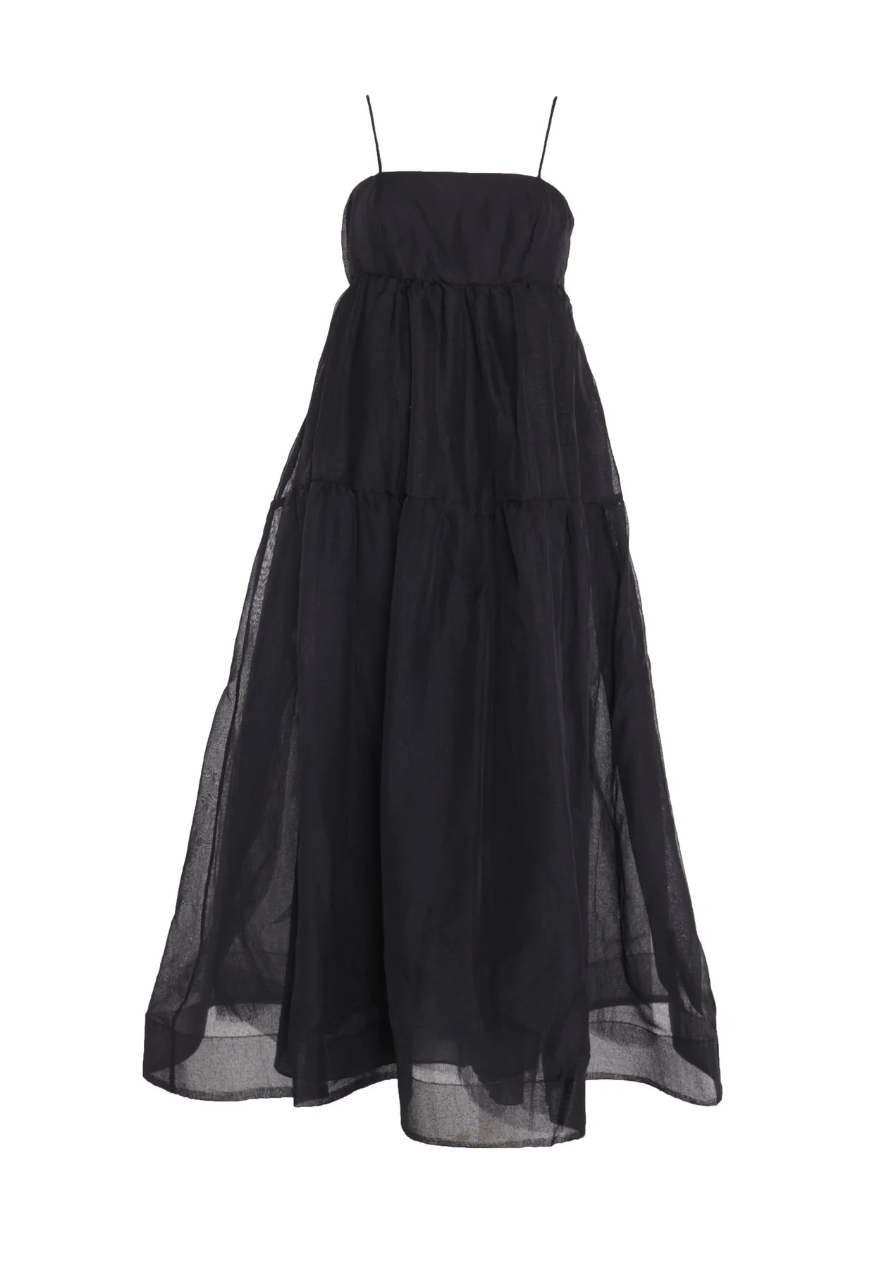 Tiffany Black Empire Line Midaxi Cami Dress
