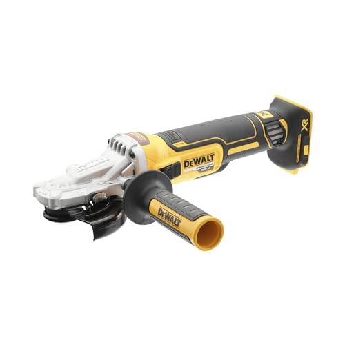 DEWALT DCG405FN XJ Smerigliatrice a Testa Piatta Motore Brushless in Scatola di Cartone senza Batterie e Caricabatterie, 18 V, 125 mm : Amazon.it: Fai da te