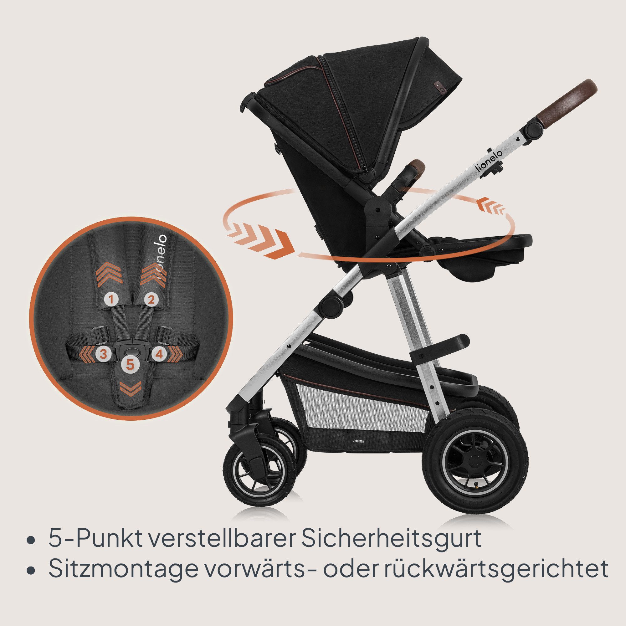 Kombi-Kinderwagen Amber 2in1