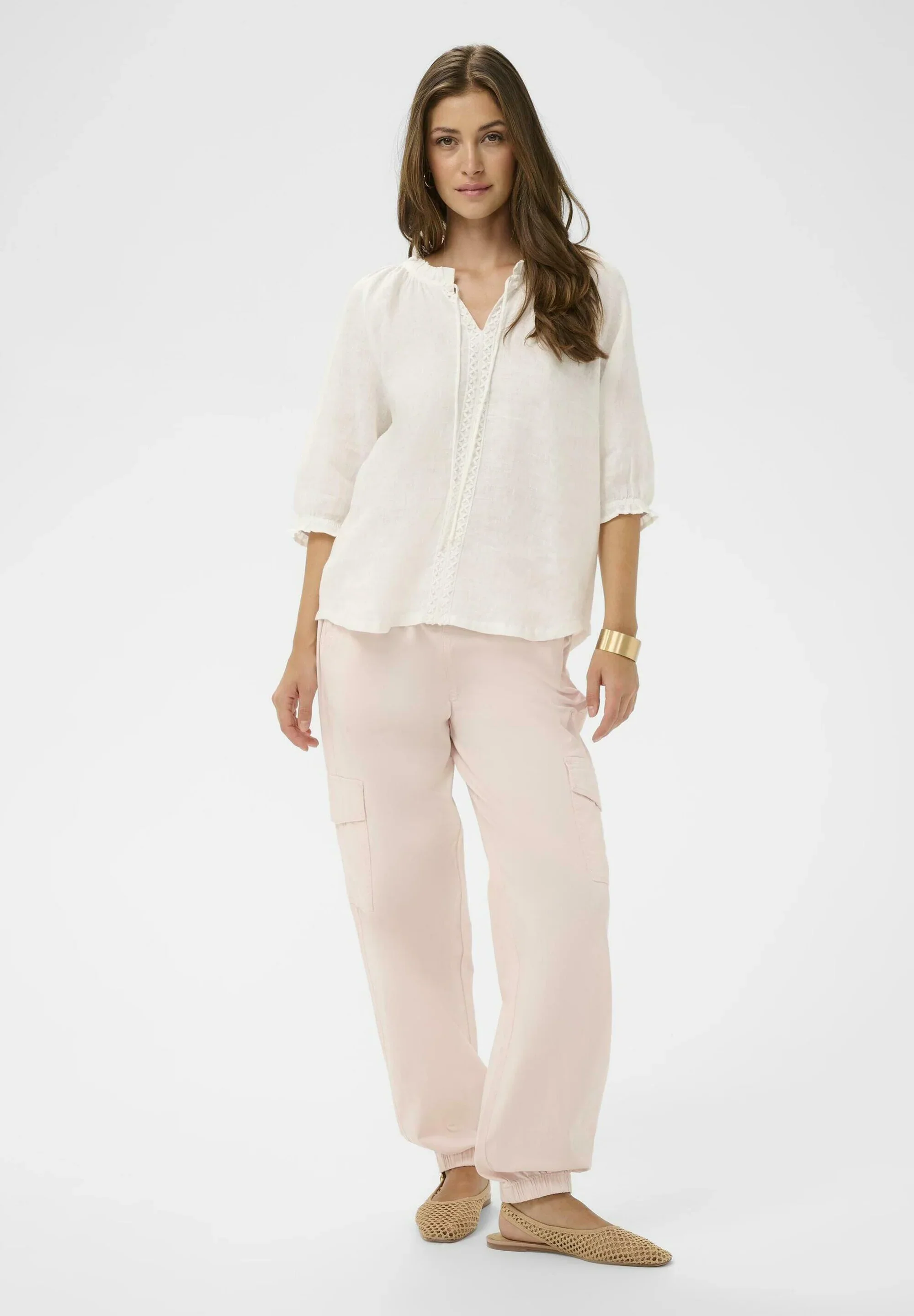 Cream Bellis Lace Blouse