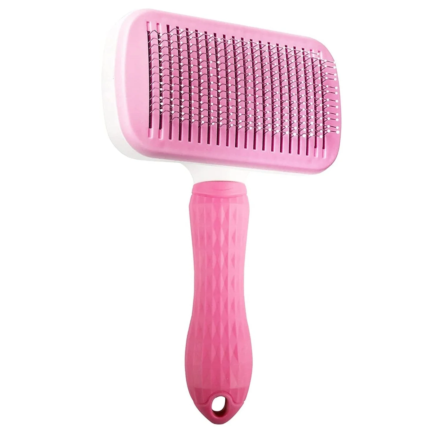 Self-Cleaning Pet Grooming Slicker Brush for Dogs & Cats