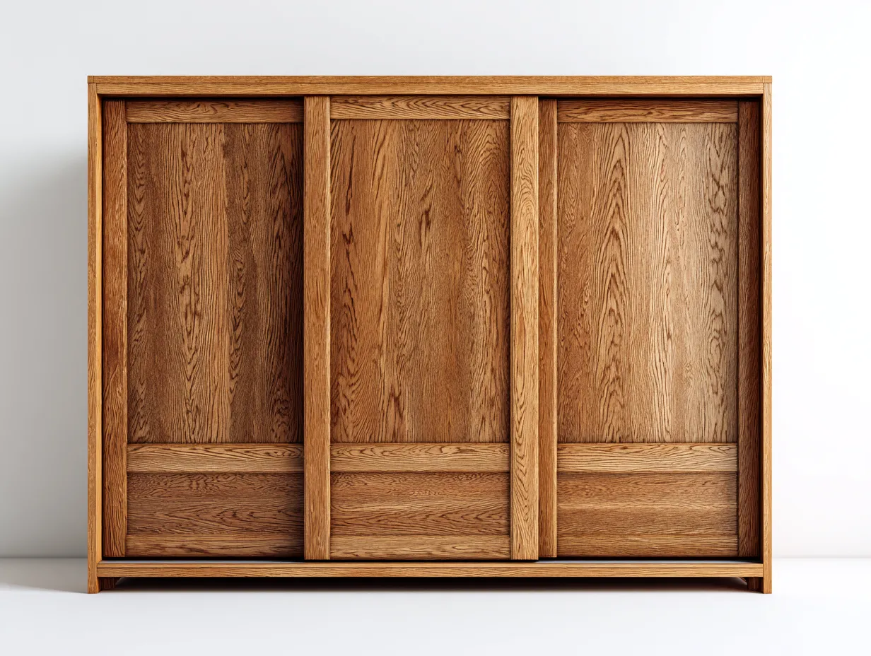 Kleiderschrank-Holz-220x66x205 cm-Natur-Modernes Design