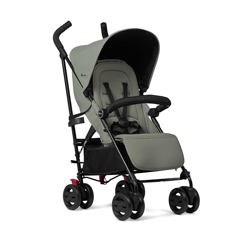 Silver Cross   passeggino pieghevole da viaggio per passeggino   Buggy   Sedile piatto regolabile/sdraiato   Neonato fino a 4 anni   Salvia : Prima infanzia