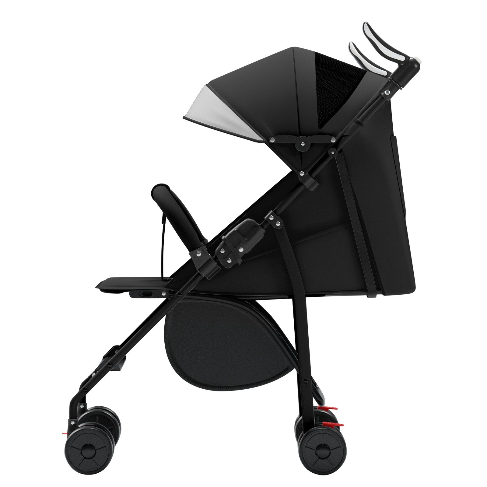 Kinder-Buggy Baby Kinderwagen, Klappbar Reisebuggy, Liegefunktion