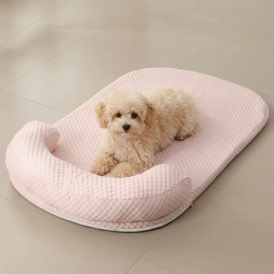 Orthopedic Cooling Dog Bed with Gel Mat & Joint Support