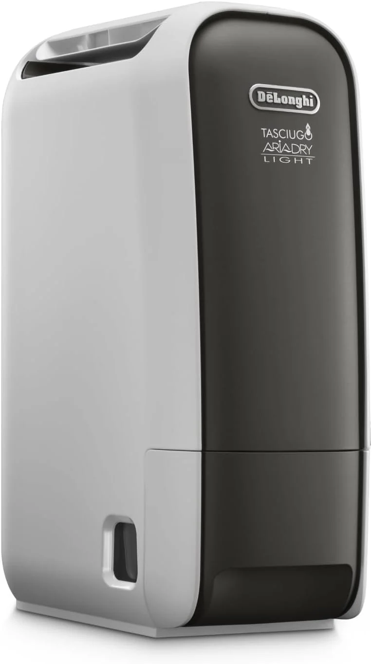 De'Longhi Wäschetrockner, 6 L, Grau, Tasciugo AriaDry Light - Tragbarer Luftentfeuchter, Zeolith-Technologie, Ionisator
