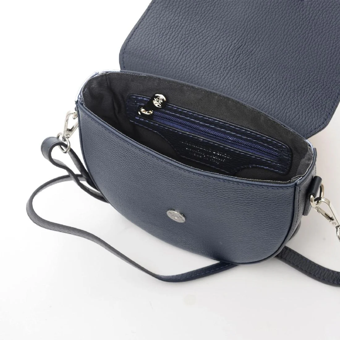 Borsetta Spalding & Bros Matilda Bag in pelle blu tracolla 309350U703