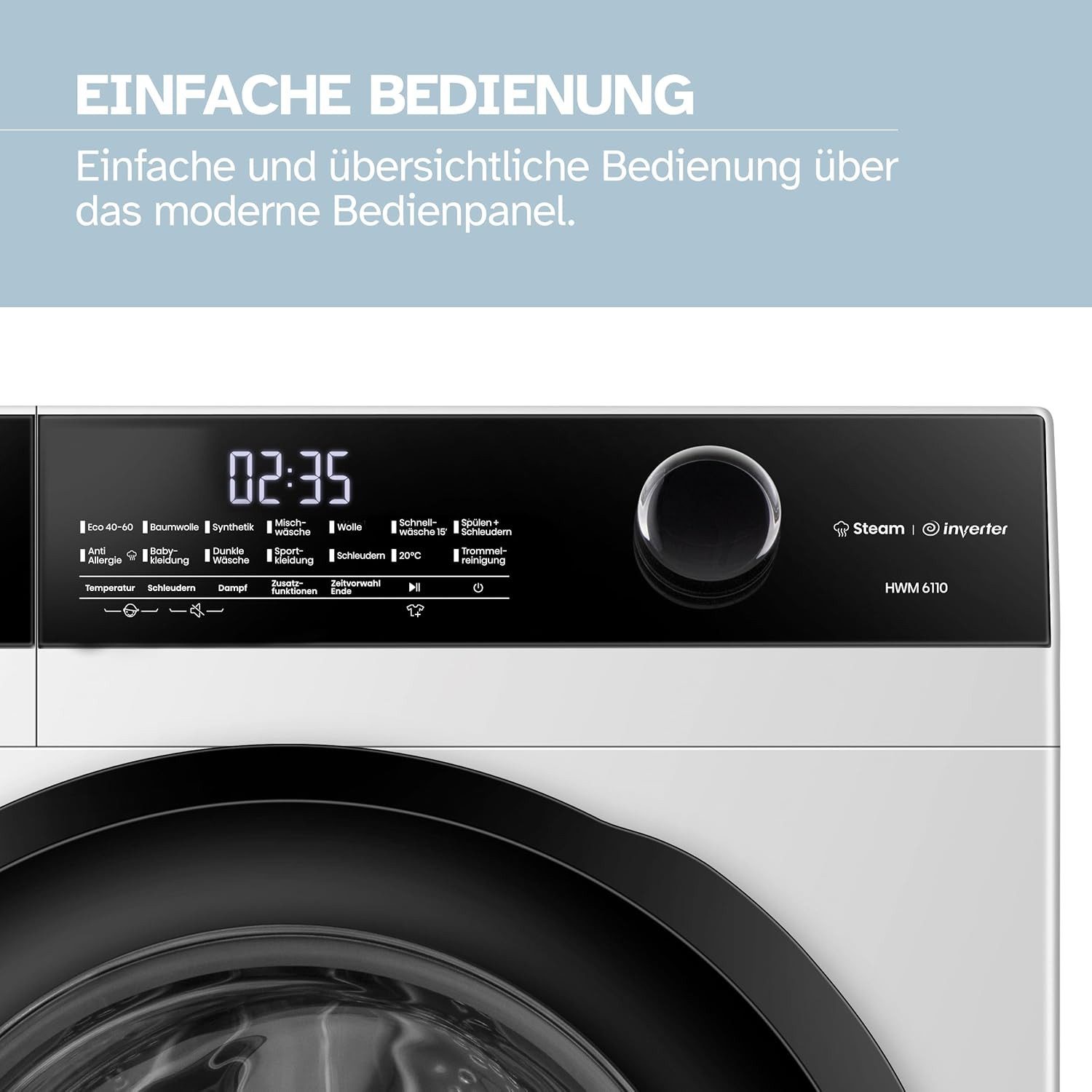 Waschmaschine ‎HWM 6110W Inverter