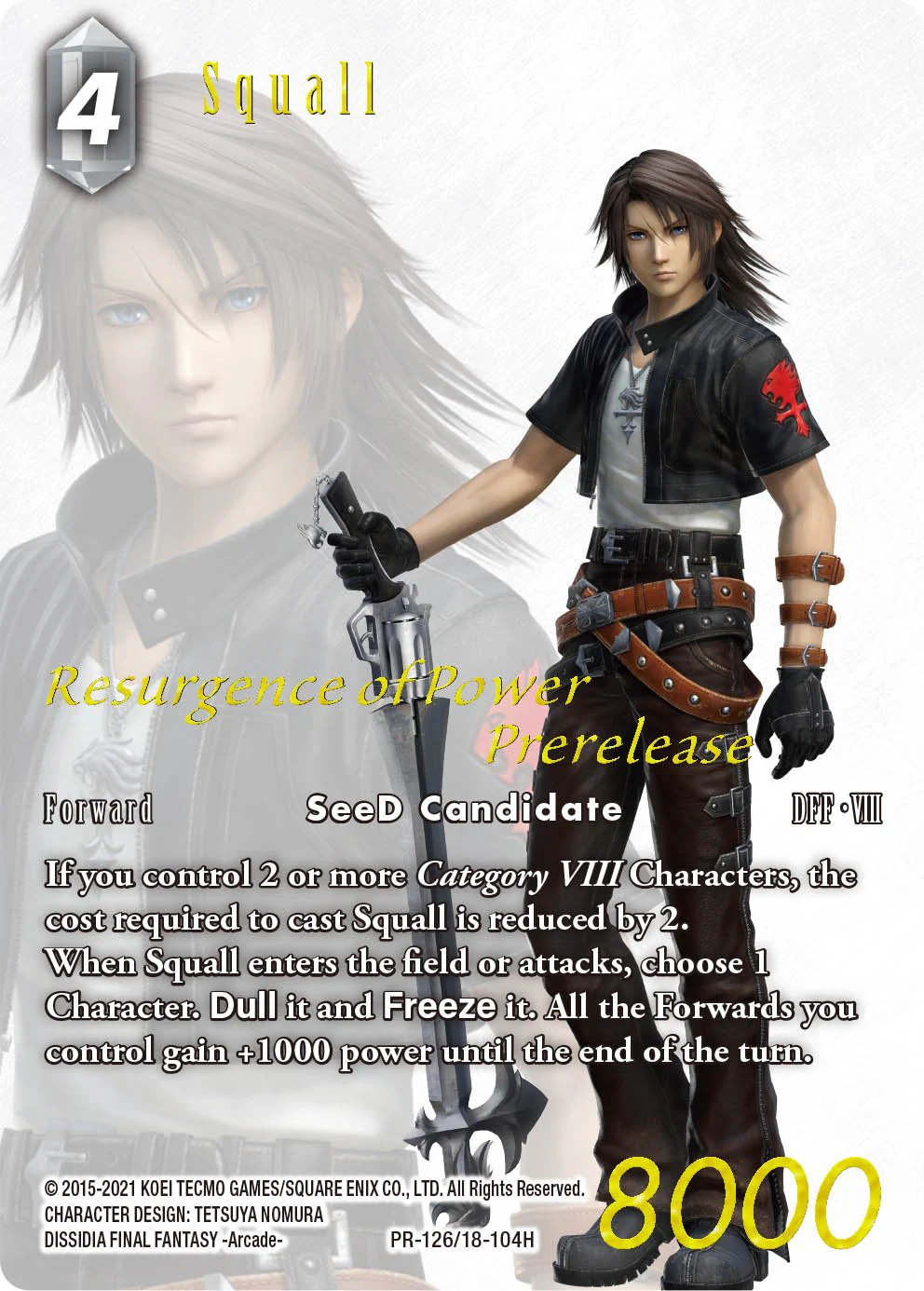 Final Fantasy Trading Card Game Opus XVIII Pre-release Kit