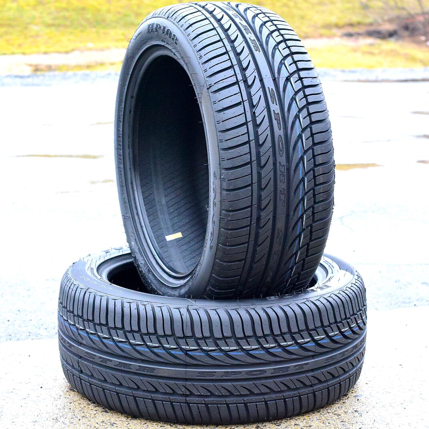 Set of 2 (TWO) Fullway HP108 All Season Passenger Car High Performance Radial Tires 225/50R17 225/50ZR17 225/50/17 225/50 17 98W Load Range XL 4 Ply BSW Black Side Wall UTQG 380AA