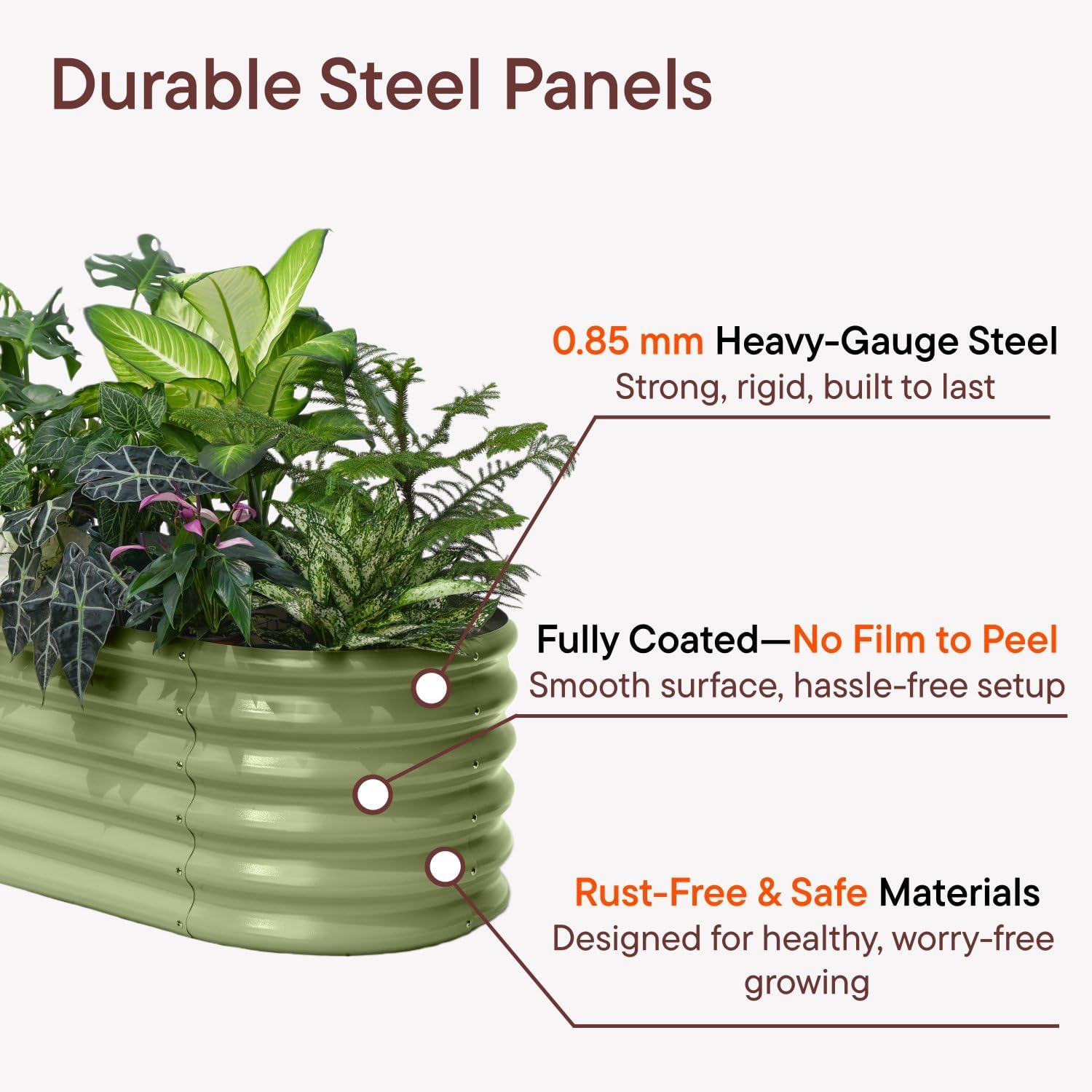 2-Pack Galvanized Raised Garden Bed 6x2x1.5 ft  17