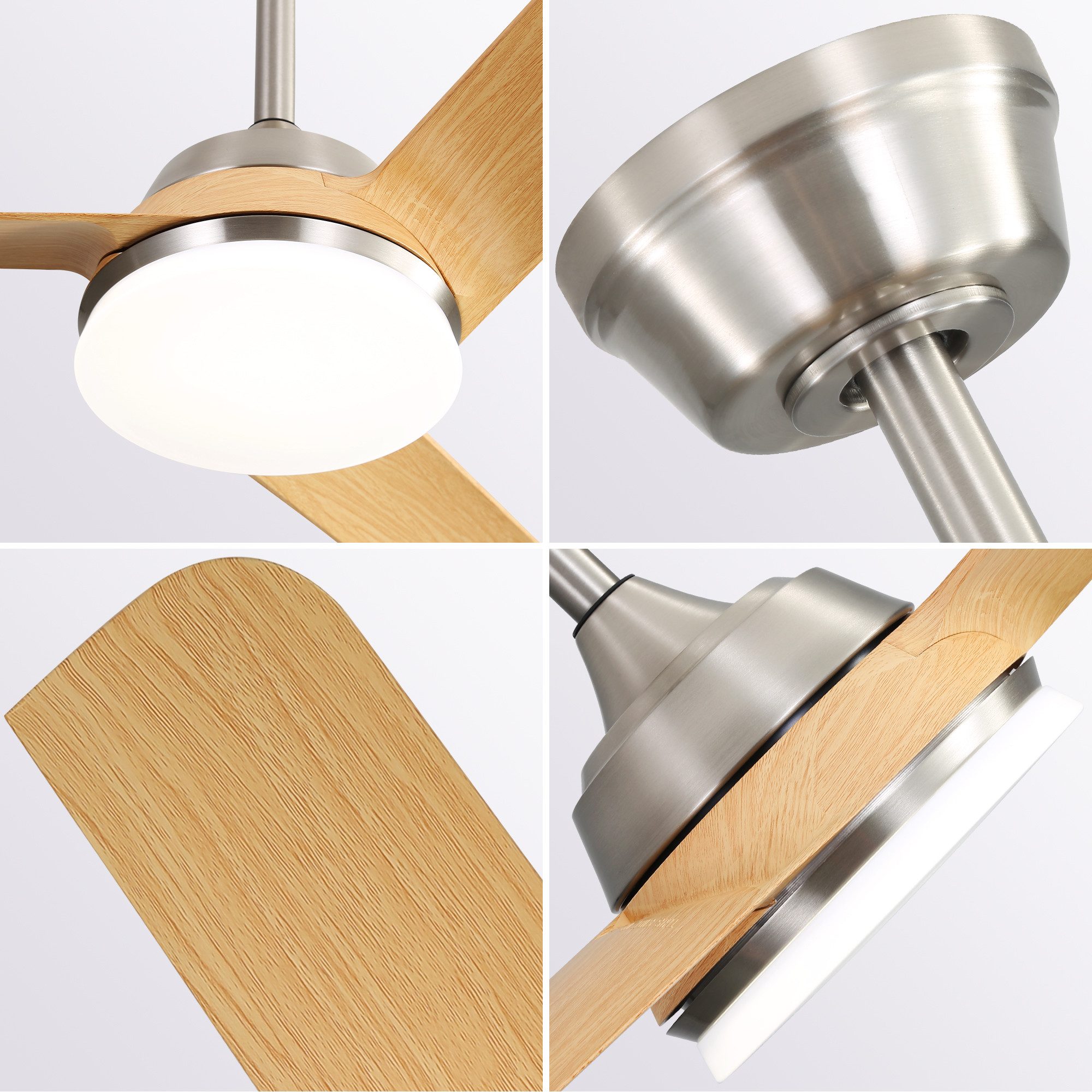 Deckenventilator Holzdesign mit reversibler Funktion